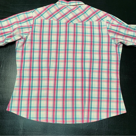 Aura by Wrangler Women's Western Shirt Pearl Snaps - Picture 4 of 9